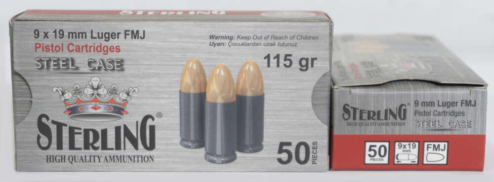 Ammunition Century Arms ZPAP M70 9mm CENT AMMO STERLING 9MM 115GR FMJ 50/30 • Model: ZPAP M70